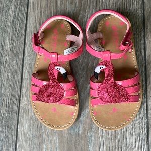 NWOT Self esteem little girl, shoes, size 10 pink flamingos